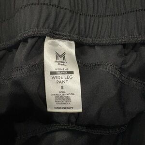 Member's Mark Black Wide Leg Pants